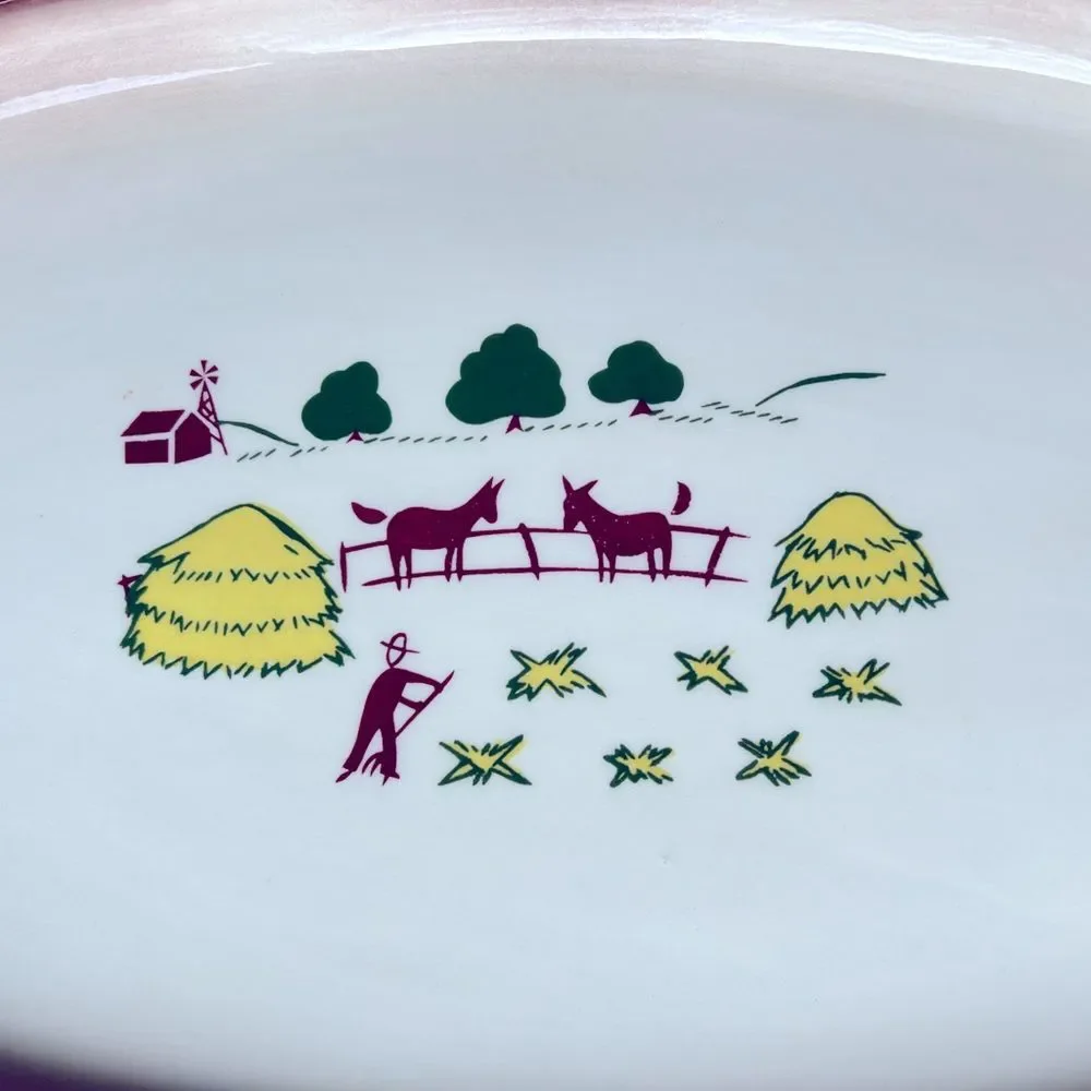 Brock of California Harvest Pattern 14.25” x 9.5” Serving Platter